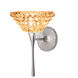 Eternity Jewelry LED 4.32 inch Brushed Nickel Wall Sconce Wall Light