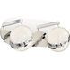 Silver Slice LED 12.5 inch Chrome Bath Light Wall Light