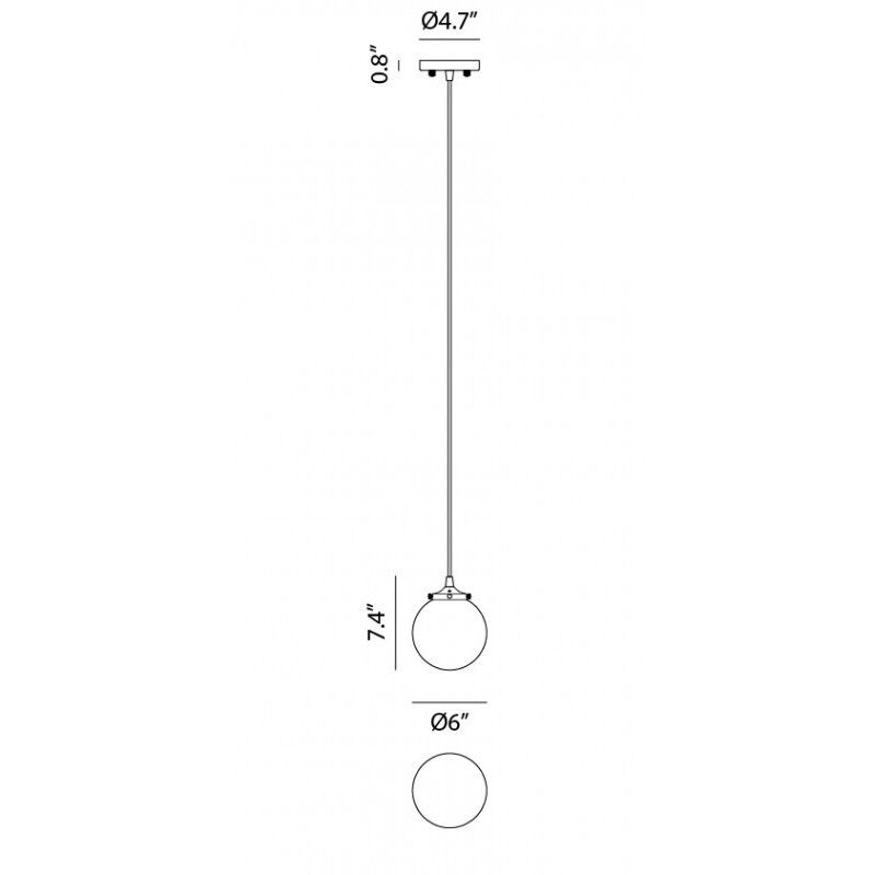 The Bougie 1 Light 5.88 inch Aged Gold Brass Chandelier Ceiling Light in Aged Gold Brass and Clear