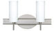 Copa 3 2 Light 15 inch Satin Nickel Vanity Lighting Wall Light in Halogen