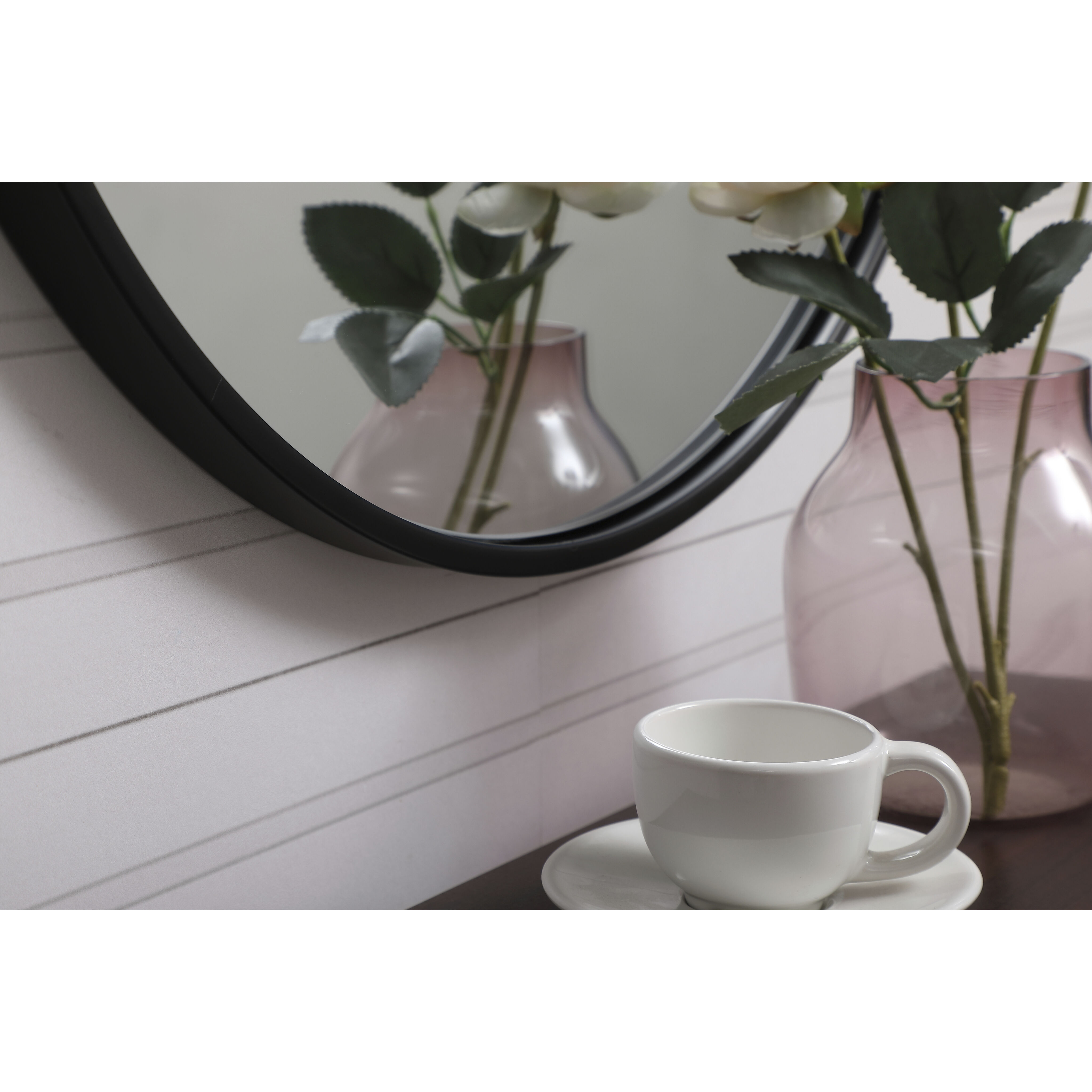 Eternity 21 X 21 inch Black Wall Mirror