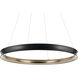 Larousse LED Black Chandelier Ceiling Light