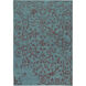 Bagras 36 X 24 inch Teal, Burgundy Rug