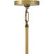 Nala LED 31 inch Heritage Brass Chandelier Ceiling Light