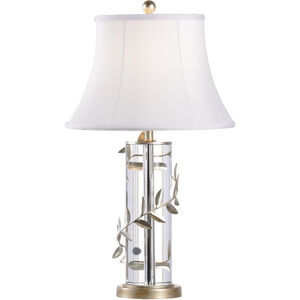 Pam Cain 25 inch 100.00 watt Clear/Antique Silver Table Lamp Portable Light