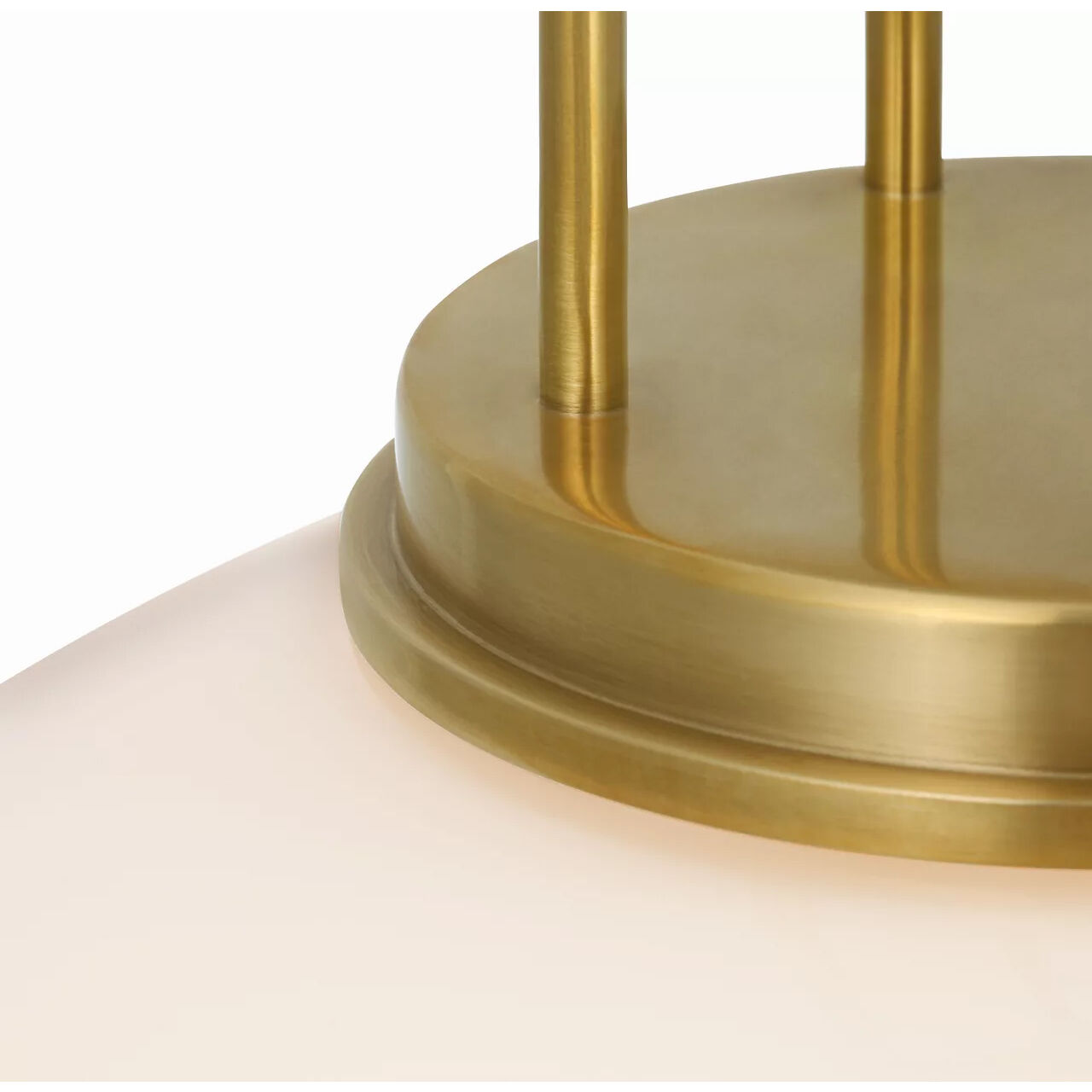 Marie Flanigan Meir LED 12.25 inch Soft Brass Pendant Ceiling Light in White Glass