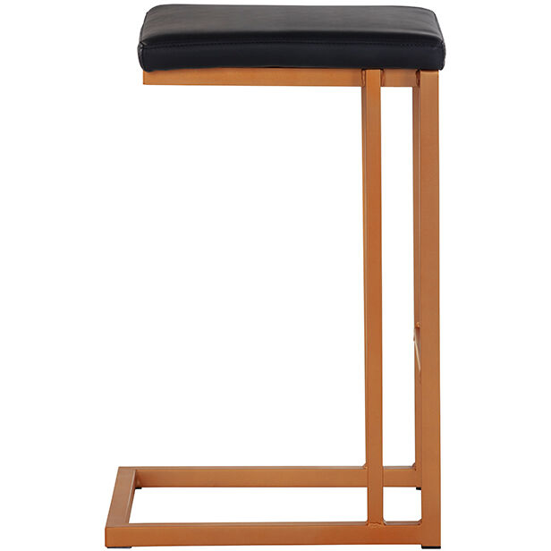 Boone 26 inch Champagne Gold / Onyx Counter Stool, Set Of 2