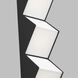 Clodagh Zig Zag Wall Sconce Wall Light in Nightshade Black