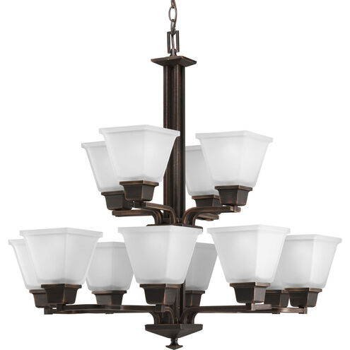 North Park 12 Light 27 inch Venetian Bronze Chandelier Ceiling Light