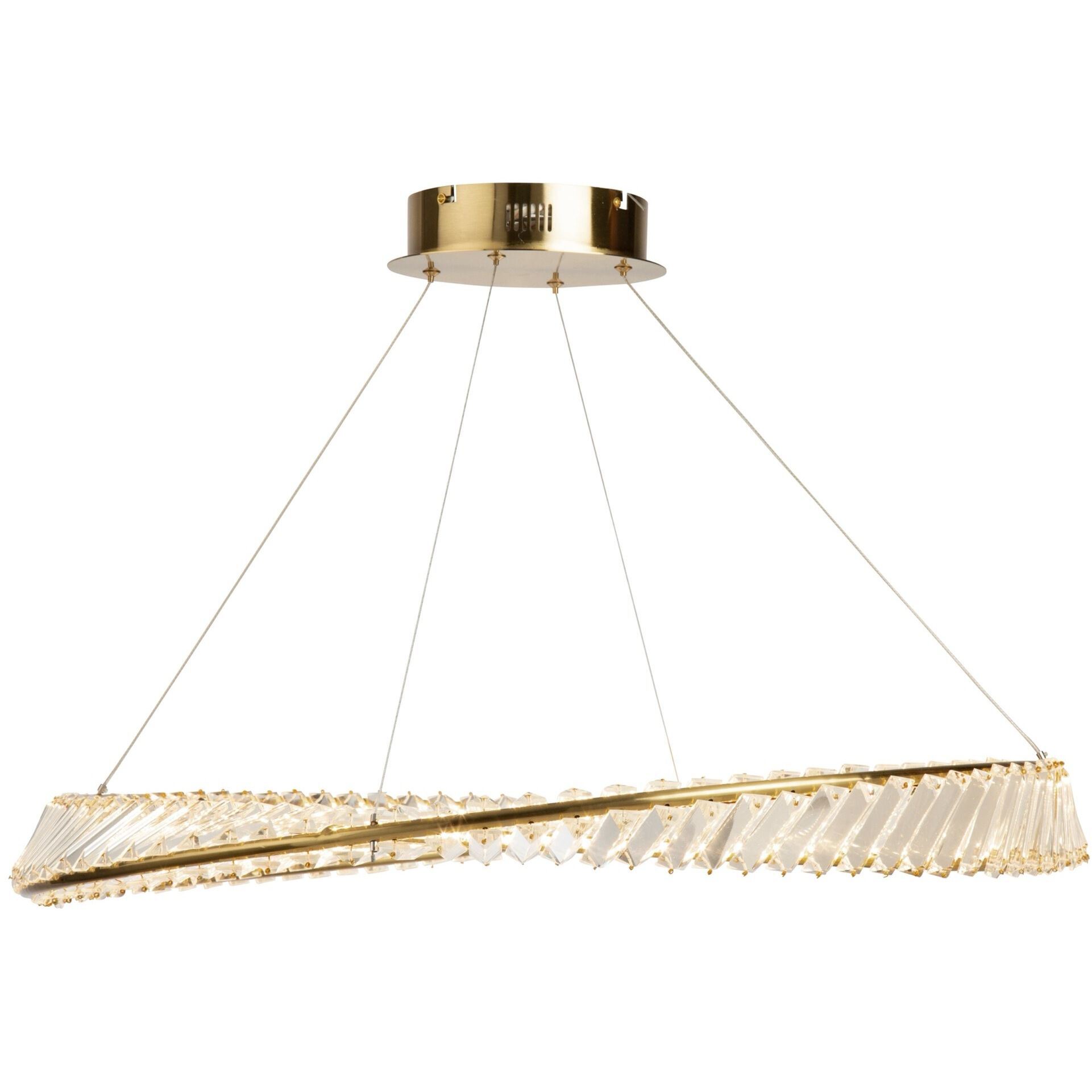 Stella LED 31.5 inch Brushed Brass Pendant Ceiling Light