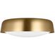 kate spade new york Draper 2 Light 15.88 inch Burnished Brass Flush Mount Ceiling Light