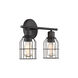 Industrial 2 Light 15 inch Oil Rubbed Bronze Bathroom Vanity Light Wall Light
