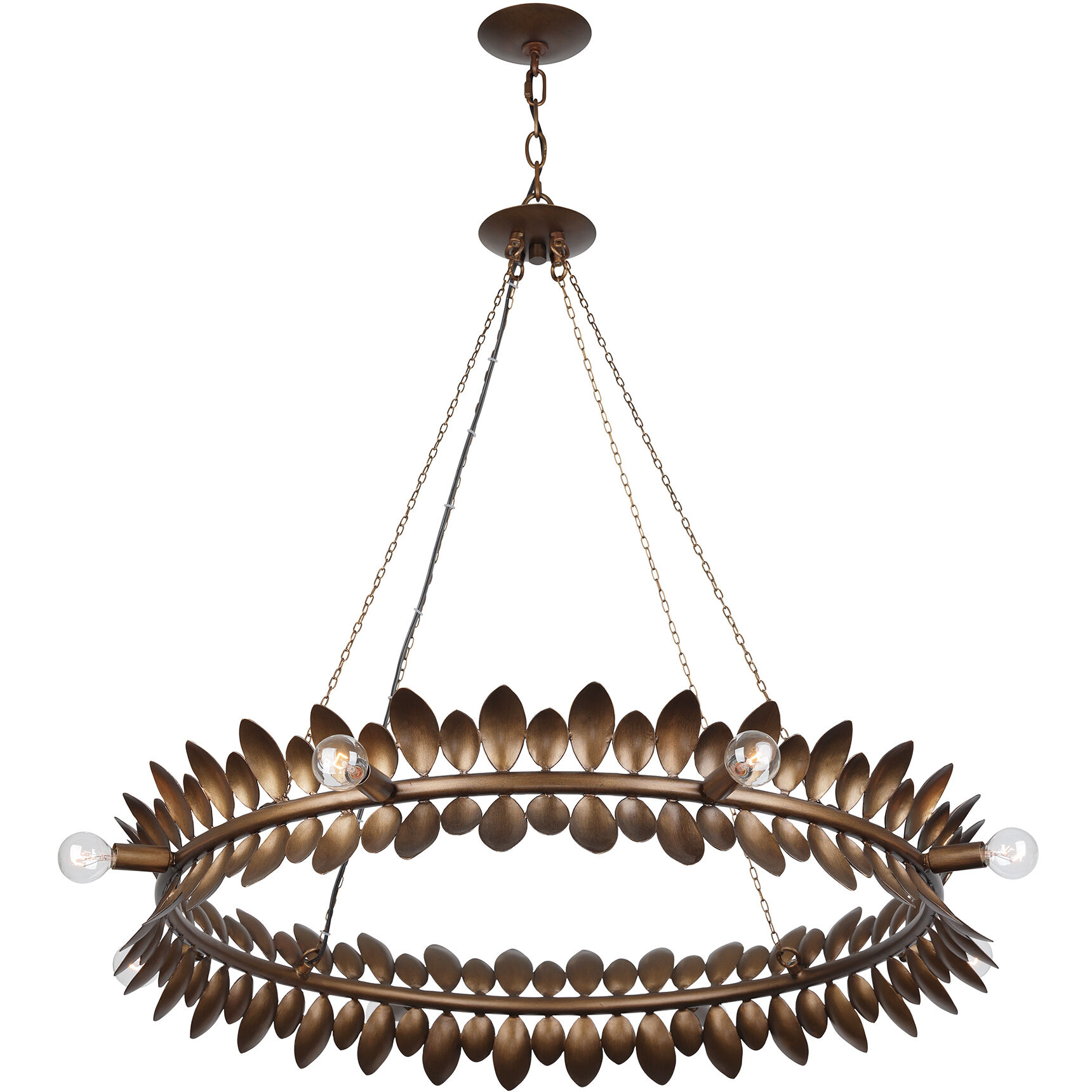 Heiress 8 Light 36 inch Patinated Bronze Chandelier Ceiling Light