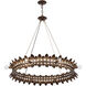 Heiress 8 Light 36 inch Patinated Bronze Chandelier Ceiling Light