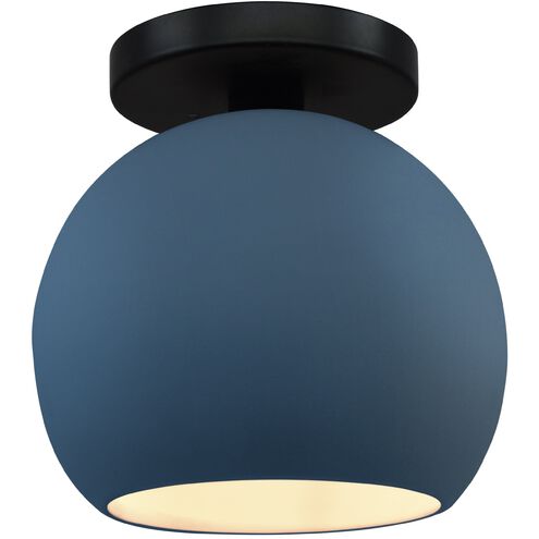 Radiance 1 Light 10 inch Midnight Sky and Matte Black Semi Flush Ceiling Light