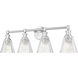 Auden 4 Light 31.75 inch Brushed Nickel Bath Vanity Wall Light
