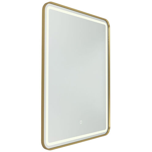 Reflections 31.5 X 23.6 inch Brushed Brass LED Mirror