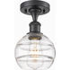 Edison Rochester 1 Light 5.88 inch Matte Black Semi-Flush Mount Ceiling Light