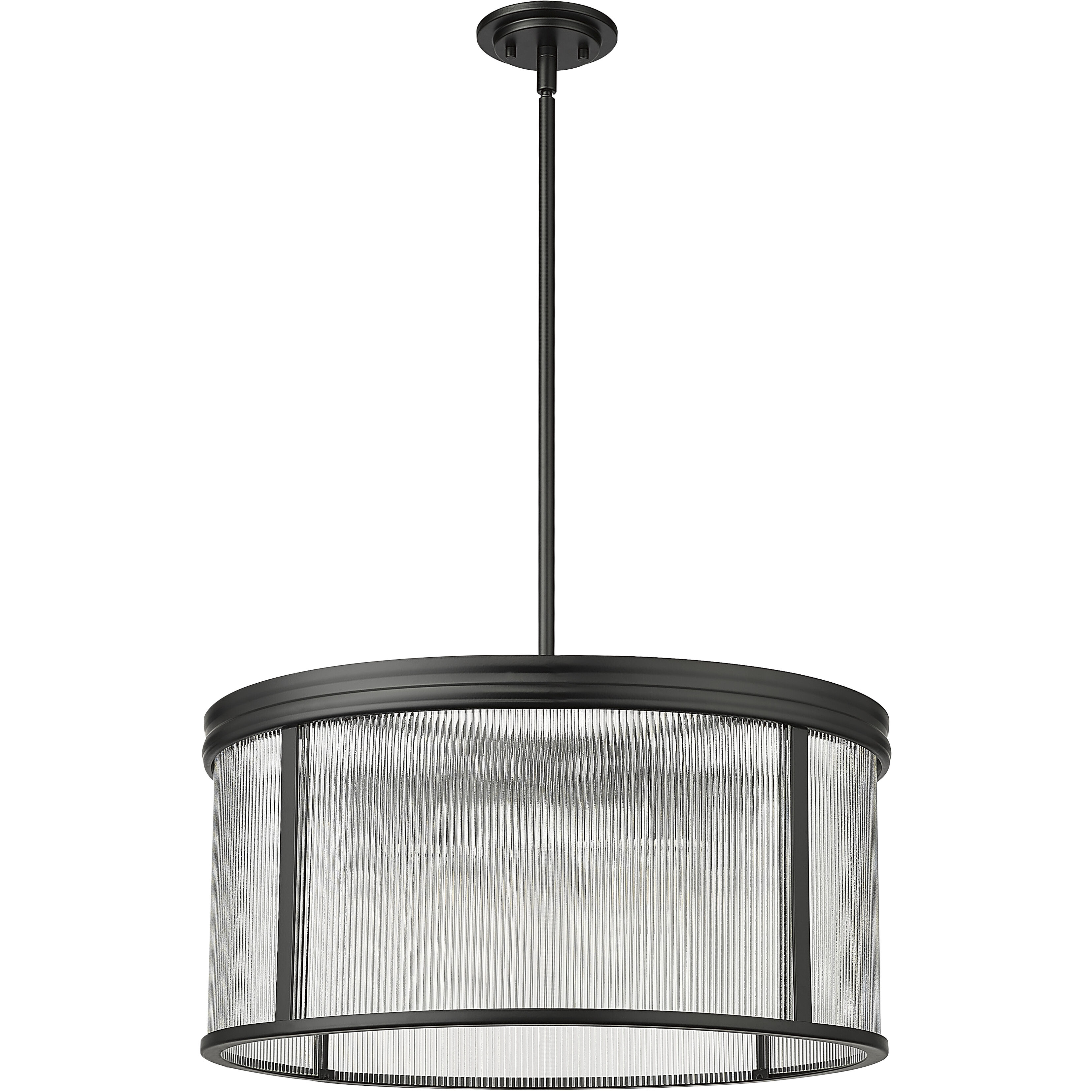Carnaby 6 Light 24.25 inch Matte Black Chandelier Ceiling Light