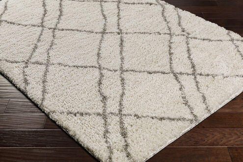 Capella Shag 84 X 63 inch Light Grey Rug, Rectangle