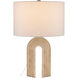 Hippodrome 21 inch 100 watt Natural Table Lamp Portable Light