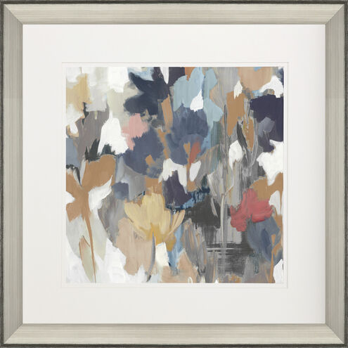 Florals Collection Blue Framed Art
