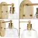 Singleton 1 Light 7.62 inch Vintage Brass Bath Vanity Wall Light