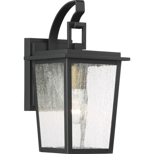 Cantebury 1 Light 14 inch Coal/Gold Outdoor Wall Mount, Great Outdoors