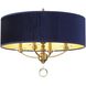Van Noord 4 Light 21 inch Oxidized Aged Brass Semi-Flush Ceiling Light