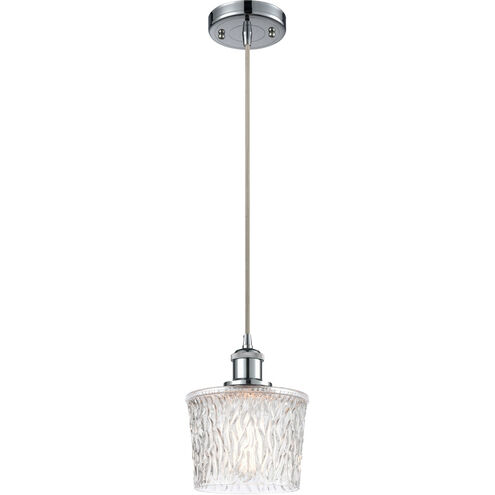 Ballston Niagra 1 Light 7 inch Polished Chrome Mini Pendant Ceiling Light, Ballston