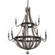 Harper 15 Light 40 inch Florence Gold Chandelier Ceiling Light