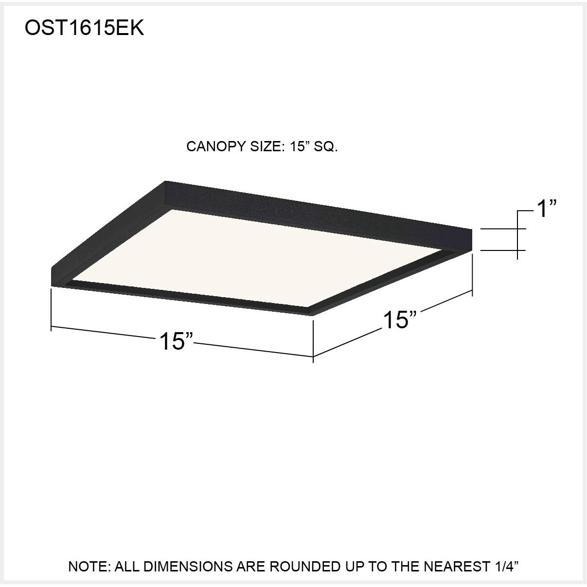 Outskirts LED 15 inch Earth Black Flush Mount Ceiling Light
