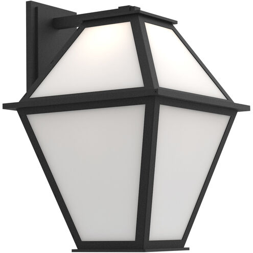 Terrace LED 24 inch Textured Black Outdoor Sconce, Lantern