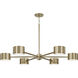 Henley LED 42.25 inch Aged Brass Chandelier Ceiling Light