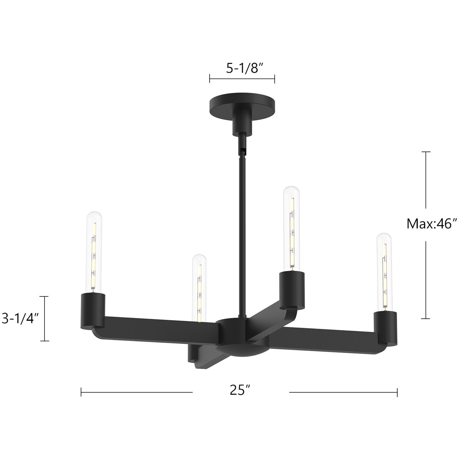 Alora Mood Claire 4 Light 25 inch Aged Gold Chandelier Ceiling Light