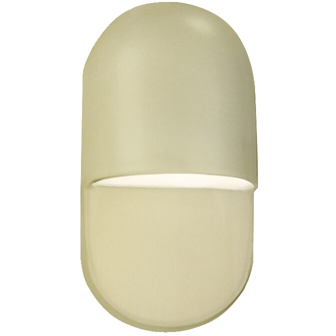 Ambiance Collection - Capsule LED 5 inch Vanilla Gloss Outdoor Wall Sconce, Form+Finish+Function