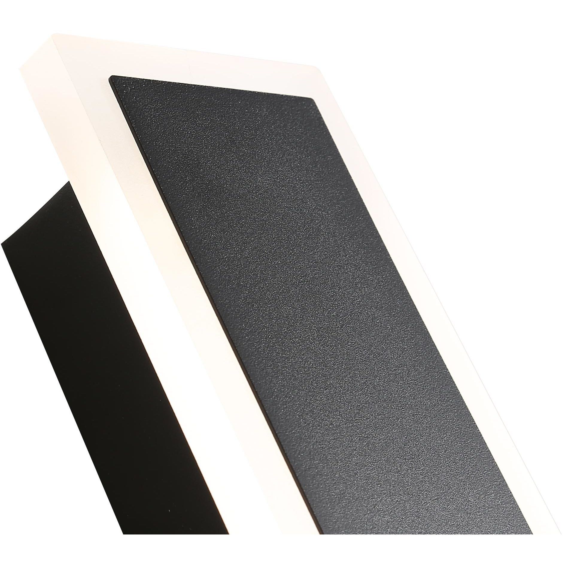 Obsidian LED 23.63 inch Sand Black Outdoor Wall