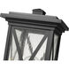 Brookside 1 Light 16.5 inch Black Outdoor Post Mount Fixture