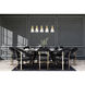 Aimie Linear Chandelier Ceiling Light in Modern Gold