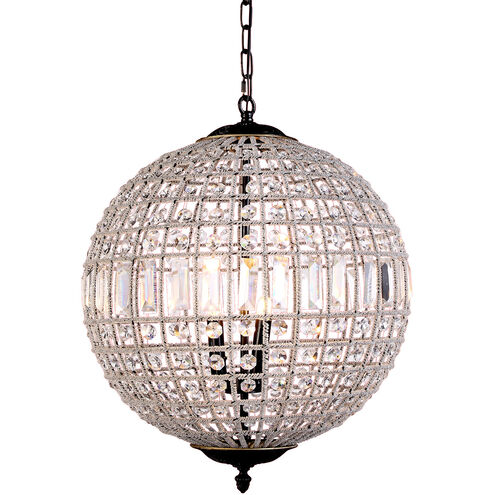 Olivia 3 Light 18 inch Dark Bronze Pendant Ceiling Light, Urban Classic