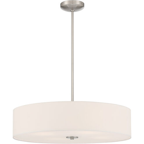 Mid Town LED 24 inch Brushed Steel Pendant / Semi-Flush Ceiling Light