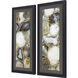 Geometrics Gray and Black and Brown and Neutral Framed Art