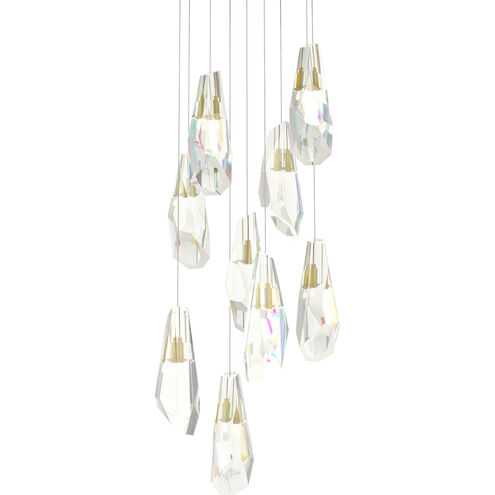 Luma 9 Light 20.5 inch Modern Brass Pendant Ceiling Light, Large