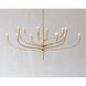 Labra 12 Light 52.25 inch Vintage Gold Leaf Chandelier Ceiling Light