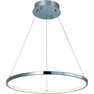 Hoops LED LED 24 inch Polished Chrome Single Pendant Ceiling Light