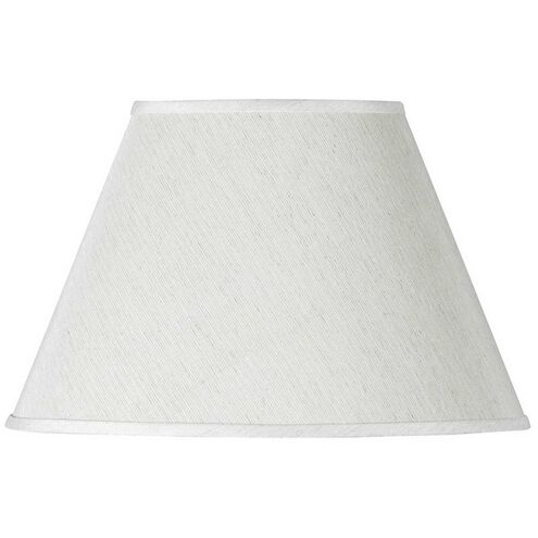 Empire White 11 inch Shade, Oval