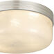 Langford 3 Light 15 inch Brushed Nickel Flush Mount Ceiling Light