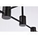 Xavier 6 Light 35 inch Black Pendant Ceiling Light