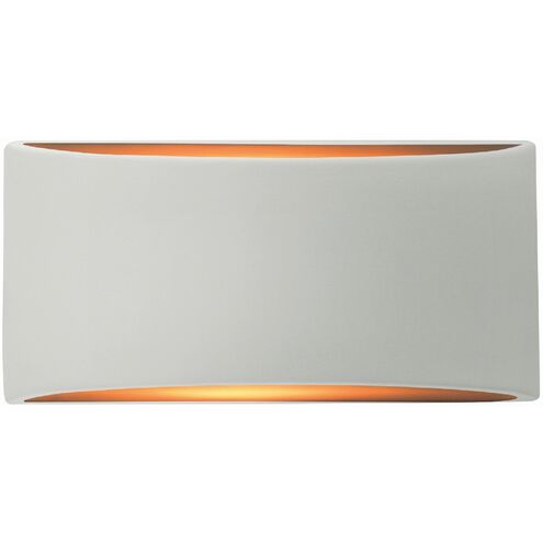 Ambiance LED 10 inch Matte White and Champagne Gold ADA Wall Sconce Wall Light