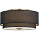 Burnaby LED 13 inch Matte Brass Semi-Flush Mount Ceiling Light